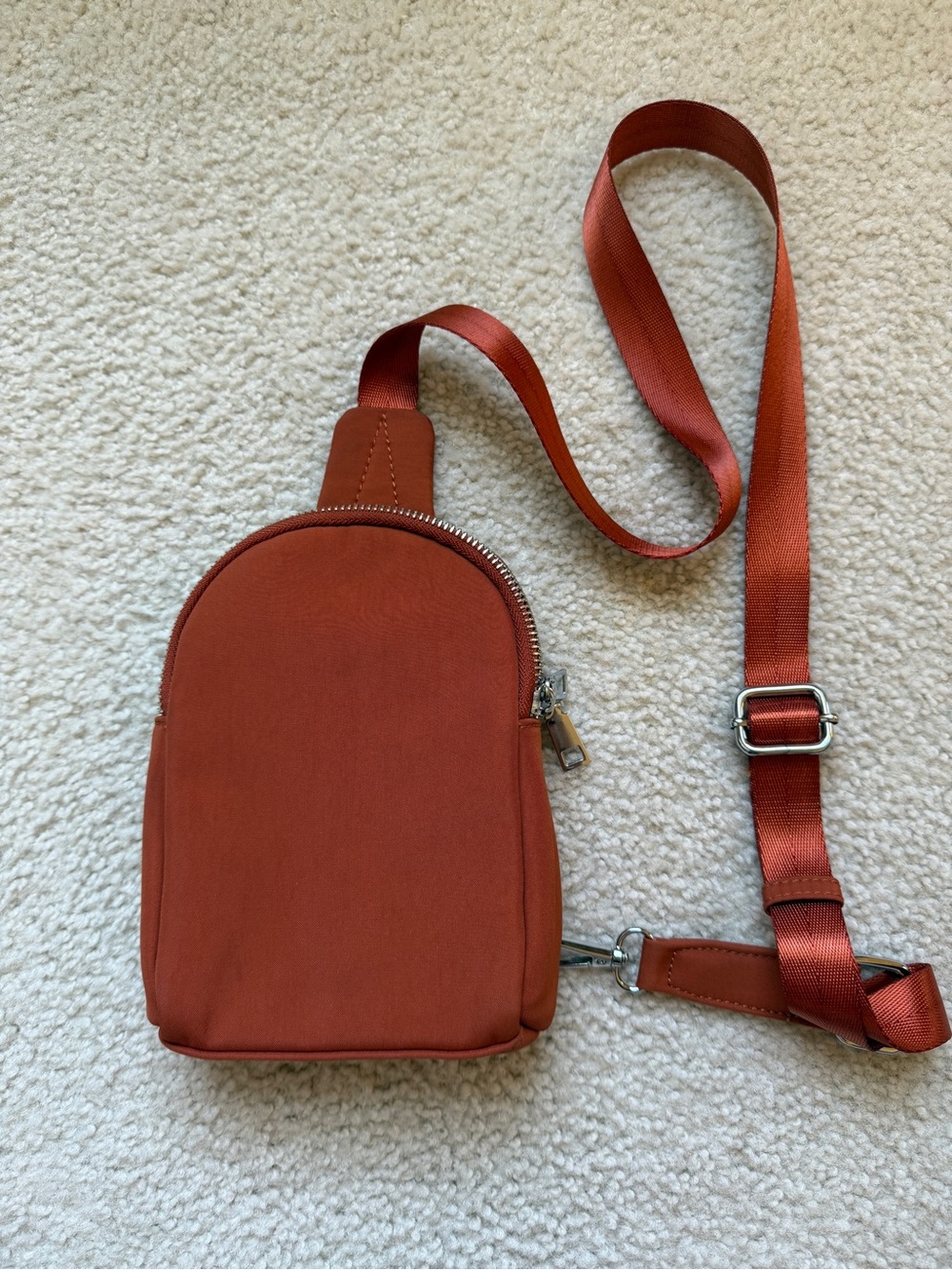 Rust Orange Crossbody Sling purse